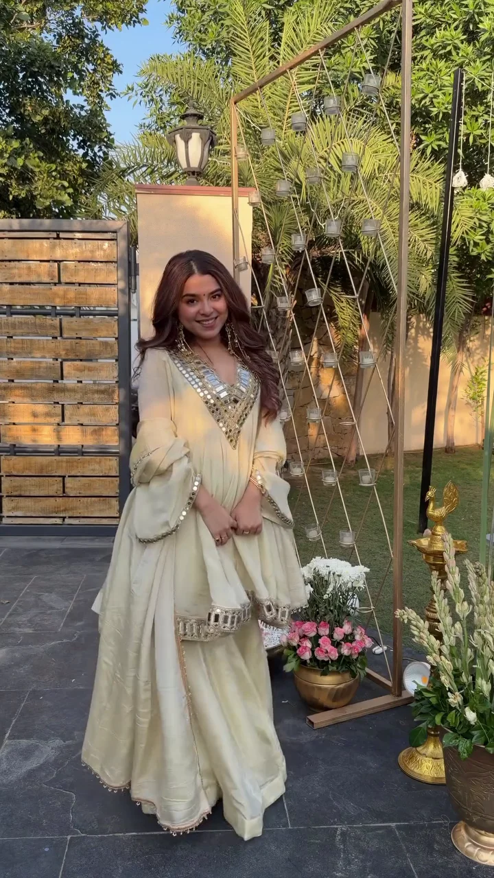 Women's Elegant Embellished Anarkali Kurta Set with Dupatta Festive Party Wear